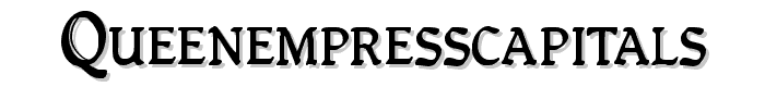 QueenEmpressCapitals font