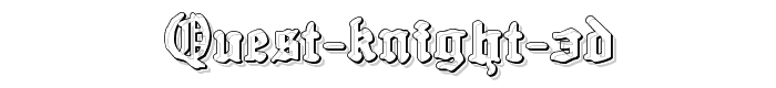 Quest Knight 3D font