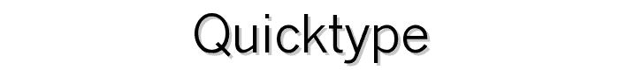 QuickType font