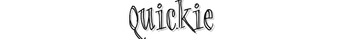 Quickie font