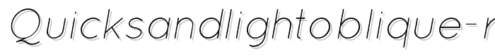 QuicksandLightOblique-Regular font