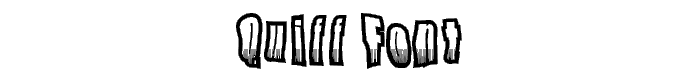 Quiff font