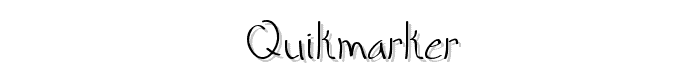 QuikMarker font