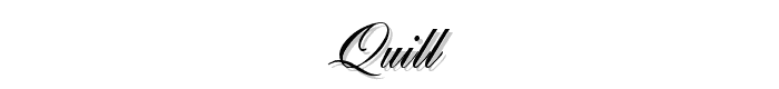 Quill font