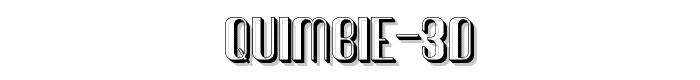 Quimbie 3D font