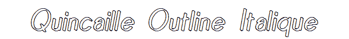 Quincaille%20Outline%20Italique font