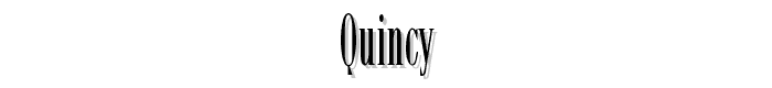 Quincy font