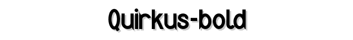 Quirkus Bold font