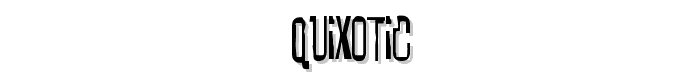 Quixotic font