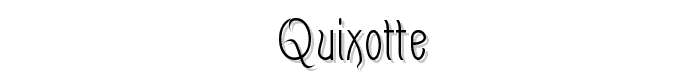 Quixotte font