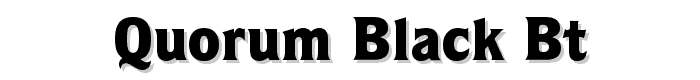 Quorum%20Black%20BT font