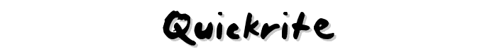 quickrite font