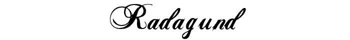 RADAGUND font