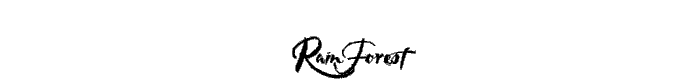 RAINFOREST font
