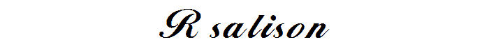 RSAlison font
