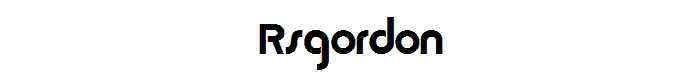 RSGordon font