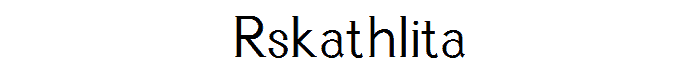 RSKathlita font