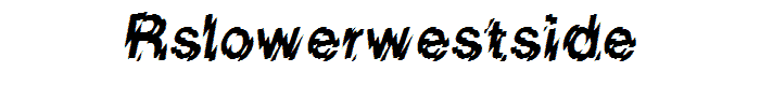 RSLowerWestSide font