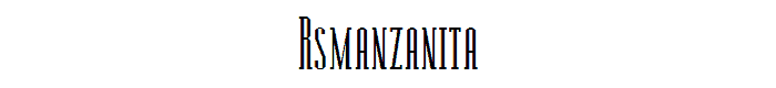 RSManzanita font