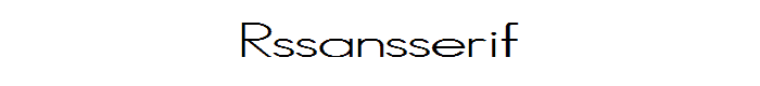 RSSansSerif font