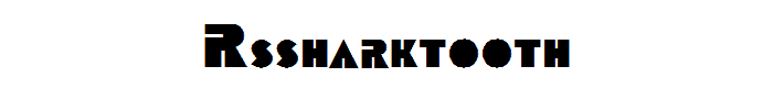 RSSharktooth font