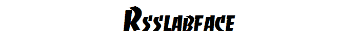 RSSlabface font