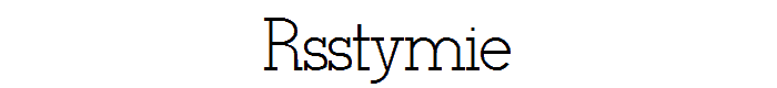 RSStymie font