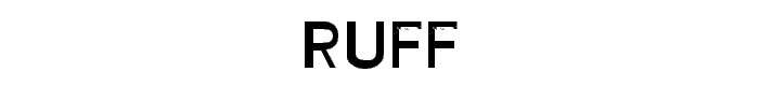 RUFF font