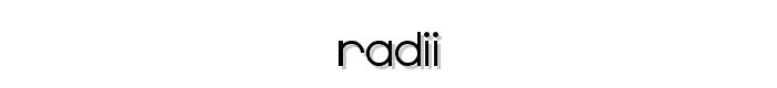 Radii font