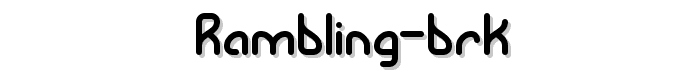 Rambling%20BRK font