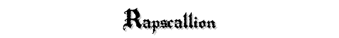Rapscallion font