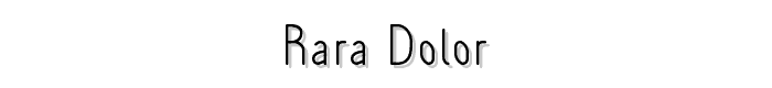 Rara%20Dolor font