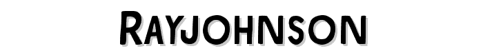 RayJohnson font