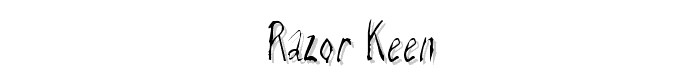 Razor%20Keen font