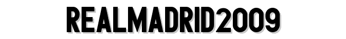 RealMadrid2009 font