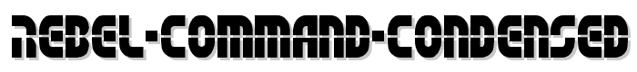 Rebel Command Condensed font