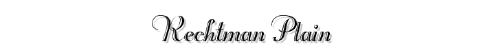 Rechtman%20Plain font