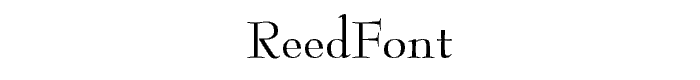 ReedFont font