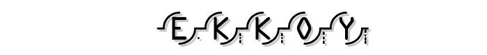 Rekkoy font