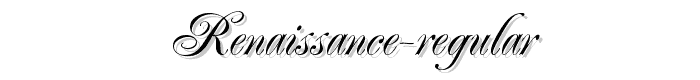 Renaissance Regular font