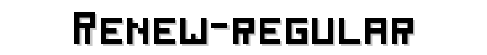 Renew Regular font