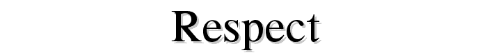 Respect font