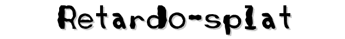 Retardo%20Splat font