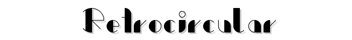 Retrocircular font