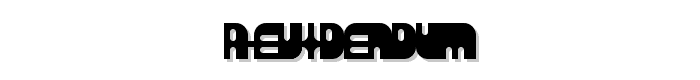 Revidendum font