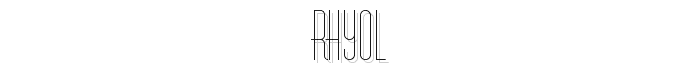 Rhyol font