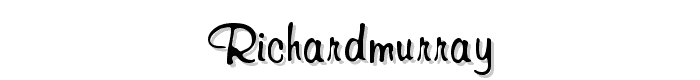 RichardMurray font