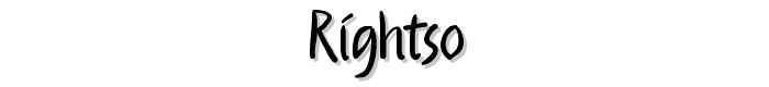 RightSo font