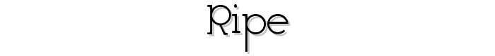 Ripe font