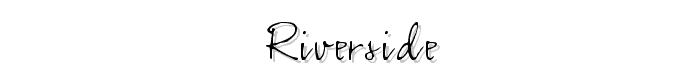 Riverside font